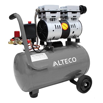 компрессор поршневой безмасляный alteco 24l standard, 24л, 120л/мин распродажа