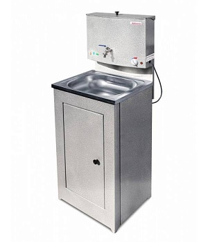 умывальник "акватекс" (17 л. бак антикороз, с эвн + мойка нерж.) серебро