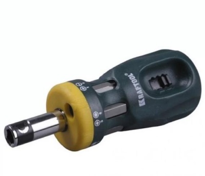 отвертка kraftool "midi" в наборе с битами cr-v, 5 предм