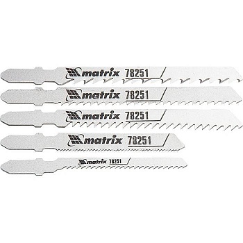 пилки д/лобзика t-set4 универсал, набор 5шт матрикс