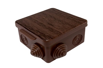 коробка распаячная оп 80х80х50мм, крышка, бук ip54, 7вх. инд. штрихкод tdm sq1401-0612