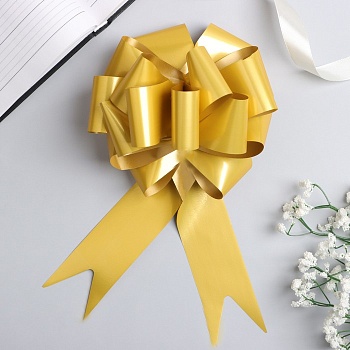 бант-шар №4,5 простой, золотой