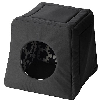 куб (кожа черн/мех сер) №1