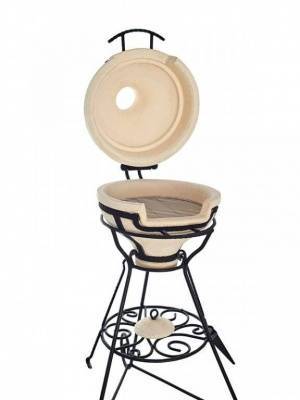 мароканский гриль (решетка из нерж.стали d33,5см и стойка-подставка в комплекте)