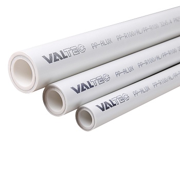 труба pp-alux, арм. алюминием, pn 25, 32 mm (белый) valtec 2 метра (60)