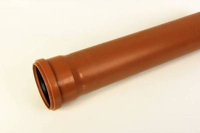 труба канализационная 110*3,2 sn2 110*6000 (рыжая) (10)