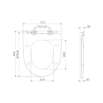 сиденье д/унитаза awe с микролифтом, slim c117853wh