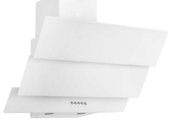 вытяжка кухонная "оasis" ns-60w(fr) белый 1led/500м3/кнопки с воздухоотводом