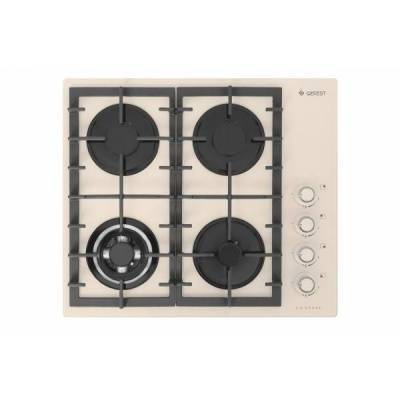 стол встр. газ. свн 2230-01 к(в)81 (крем стекло, турбогорелка, электророз, газ-контр, чугун. двой.реш