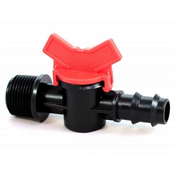 кран с нар.резьбой 1/2" для трубки