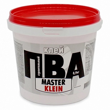клей пва "master klein" строительный 0,9 кг (9шт/кор)