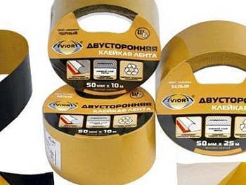 лента двусторон. клейкая лента шб белый 50мм*10м aviora