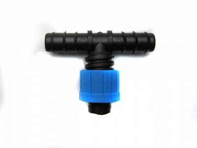 тройник редукционный для садовой трубки,ленты