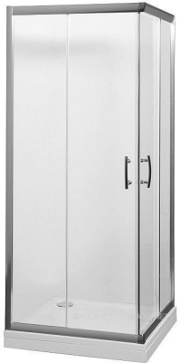 душевая шторка aquanet alfa cube naa1142 (900х900х2000) стекло прозрачное хром (168416)