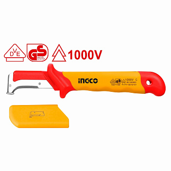 диэлектрический нож электрика 185х50 мм ingco hidck1851 industrial
