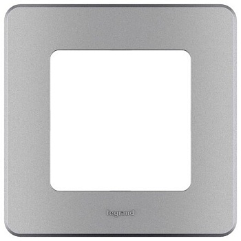 рамка - 1 пост legrand inspiria алюминий