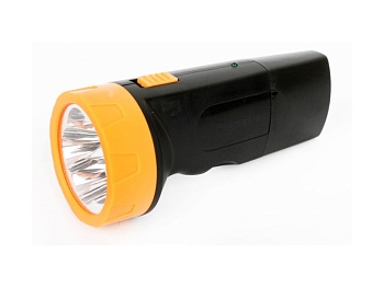 фонарь ultraflash led3827 (фонарь аккум 220в, черн /желт, 5 led, sla, пластик, коробка)