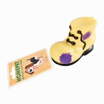 homepet 10,5 см х 5 см х h 6,5 см игрушка для собак ботинок с пищалкой винил