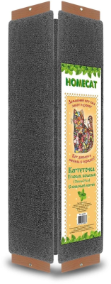 homecat 70х29 см когтеточка с кошачьей мятой угловая большая