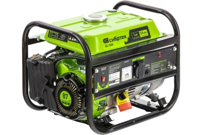 генератор бензиновый бс-1200, 1 квт, 230в, 4-х такт.5,5л, ручной стартер// сибртех распродажа