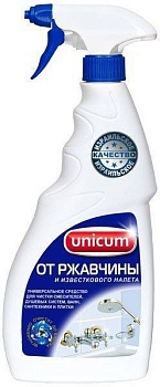 unicum средство для удаления известкового налета и ржавчины 500 мл, 1/12