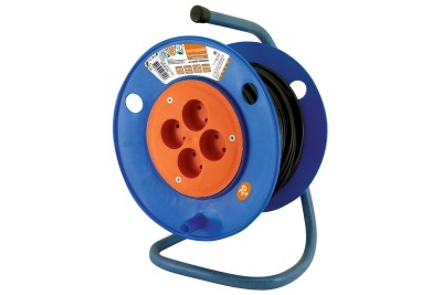 удлинитель на катушке силовой народный 4 гнезда пвс 3500 вт с/з, 20м