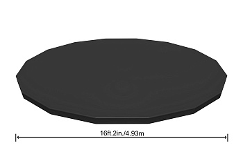 тент для каркасного бассейна 488см (d493см), уп.4 58249 bw, bestway,