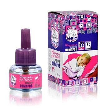 жидкость детская от комаров, 30 ночей /24 help