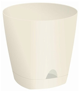 горшок для цветов amsterdam d170 с прикорневым поливом 2,5л(сливочный)