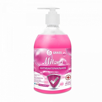 мыло жидкое антибактериальное milana fruit bubbles grass 0,5 л