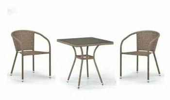 комплект мебели <br/>2+1 t25b/y137c-w56 light brown 2pcs распродажа