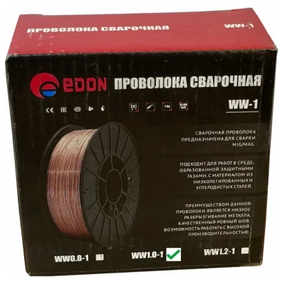 сварочная проволока омеднённая edon ww1.0-1