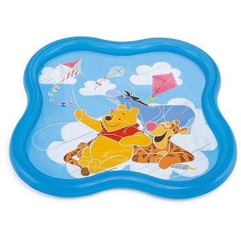 бассейн 140х140х10см с фонтанчиками, 115 л., от 1 до 3 лет, уп.6 58433, intex, распродажа