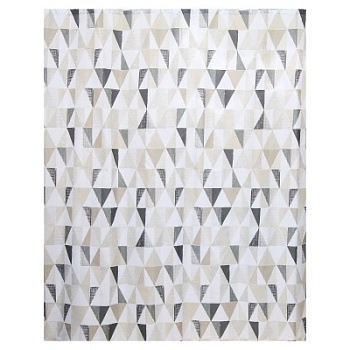 штора для ванной triangular scrawl (grey) 180*180