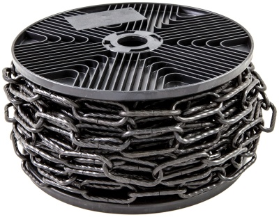 цепь декоративная "квадратная витая" 3,5 мм черненая