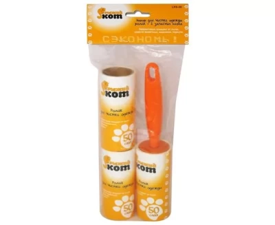 ролик для одежды+2 запас. блока, 50 слоев, lrs-50, арт.92408, рыжий кот