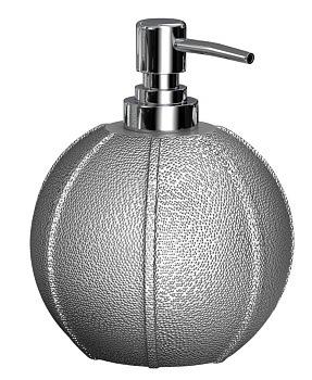 дозатор для жидкого мыла настольный, miracle, silver, полирезин