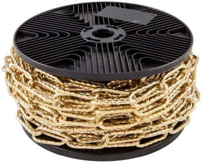 цепь декоративная "квадратная витая" 3,5 мм золотая