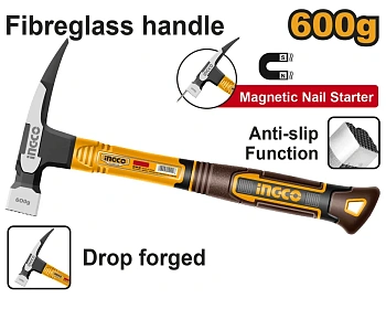молоток кровельщика 600 г ingco hch81060