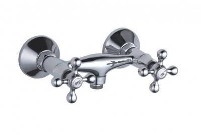 смеситель для душа cn2008 двухвентильный с лейкой и шлангом цвет хром