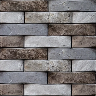 панель 3d pvc самоклеящаяся 300*300*5 мм плетенка микс jm-wp545