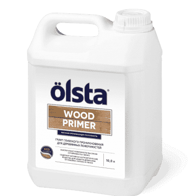 грунт для деревянных поверхностей olsta wood primer, 5 л