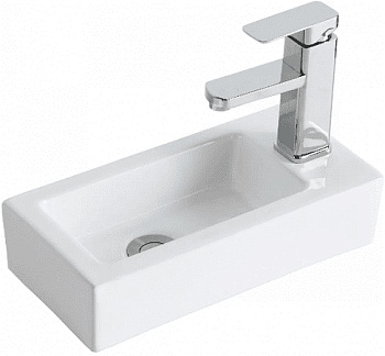 умывальник подвесной керамический orange b05-365w 36,5*18,5*9см