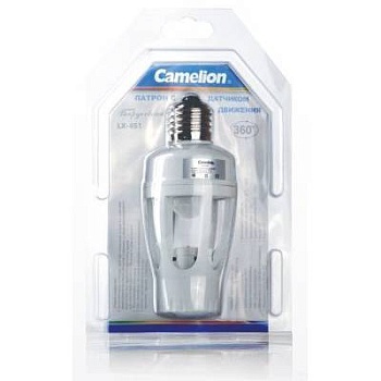 патрон camelion с датчиком движения, 360 lx-451 e27