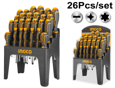 набор отвeрток 26 шт ingco hksd2628