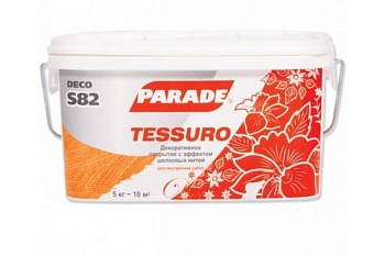 декор.покрытие с эф.шелк.нитей parade s82 tessuro, белый 5кг.