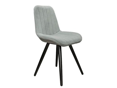 стул инта-м цвет черный, сиденье ткань велюр 10 серый