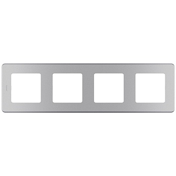 рамка - 4 поста legrand inspiria алюминий