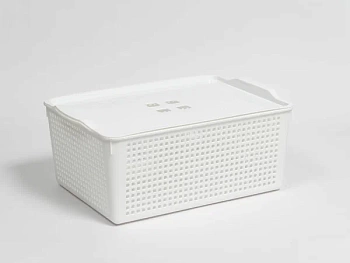 корзина "лофт"13л 395*272*168мм с кр.(белый).