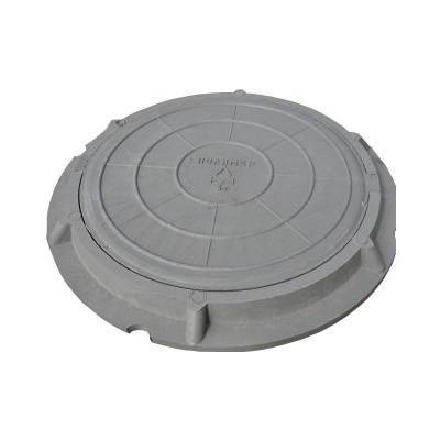 люк полимер. тип "л" лёгкий (нагрузка 30кн) серый (26кг)